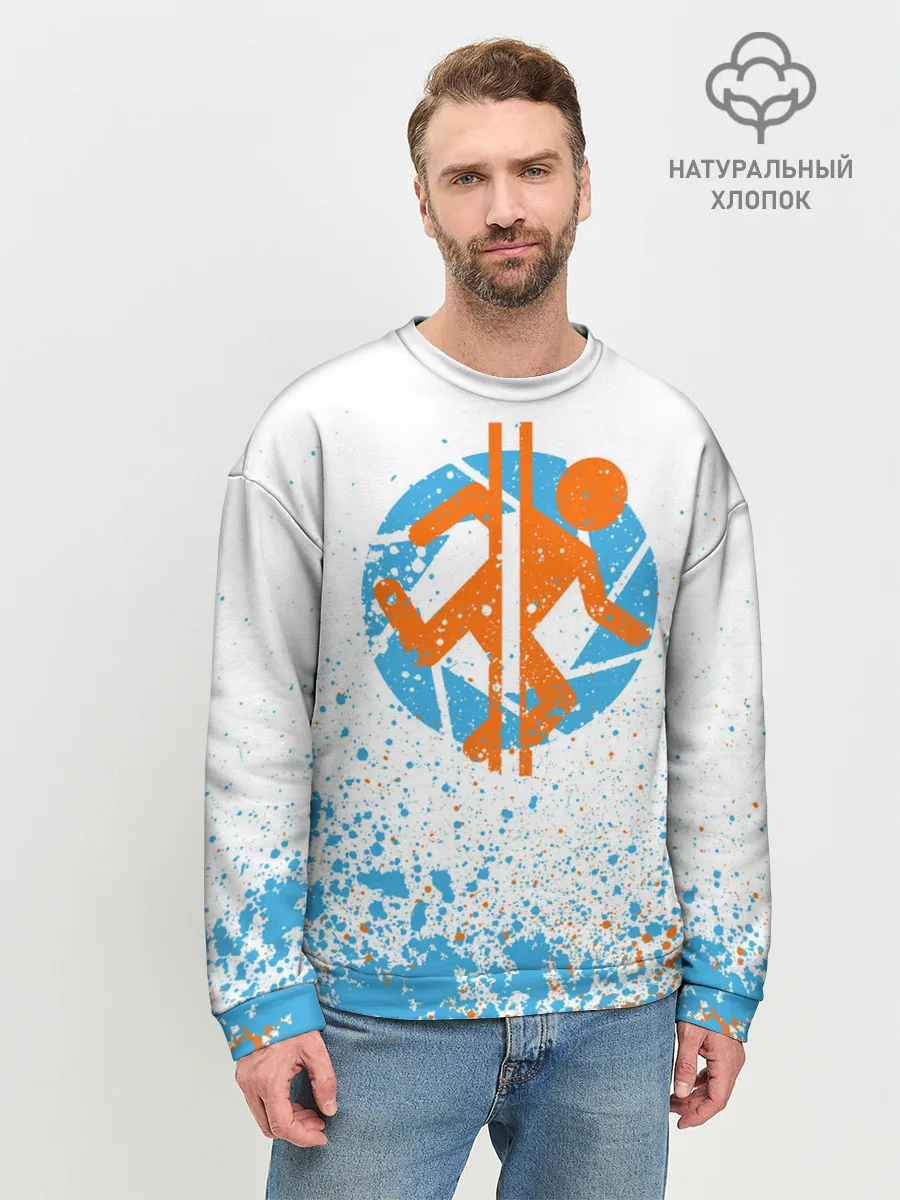 Мужской свитшот базовый / PORTAL 2