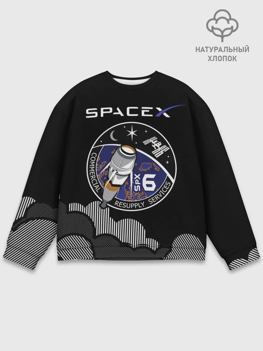 Мужской свитшот базовый / Space X