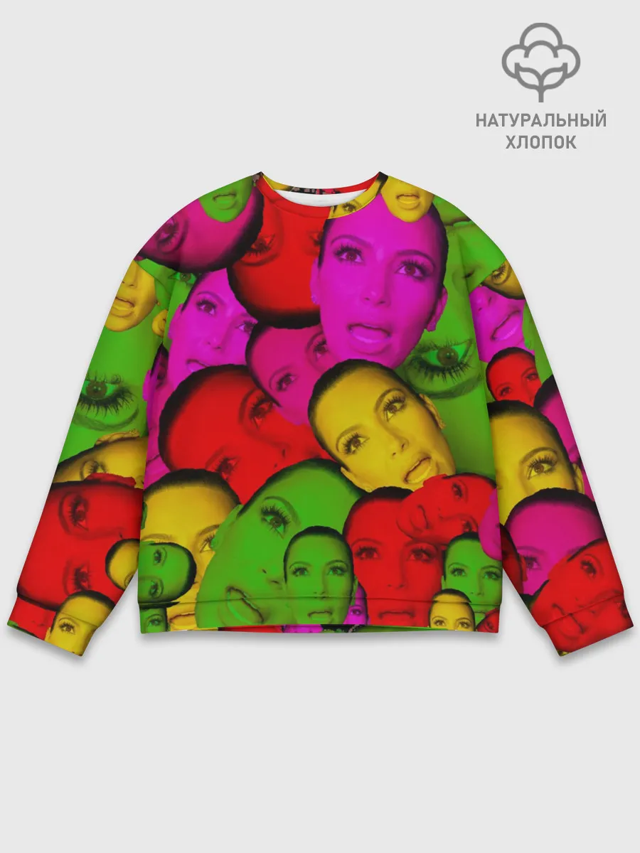 Мужской свитшот базовый / Crazy Kim Kardashian
