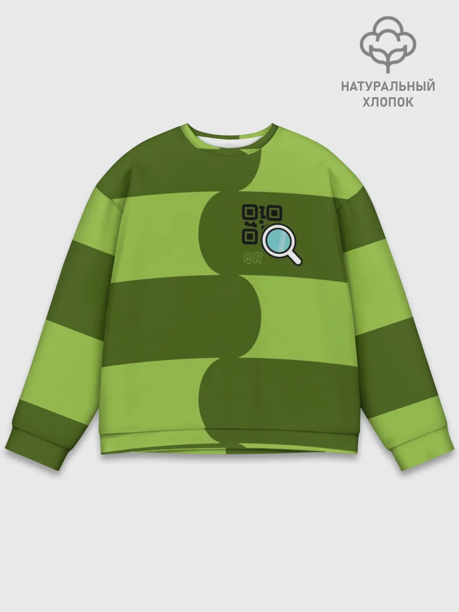 Мужской свитшот базовый / В поисках QR