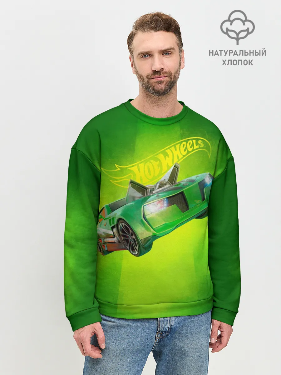 Мужской свитшот базовый / Hot Wheels. Хот Вилс