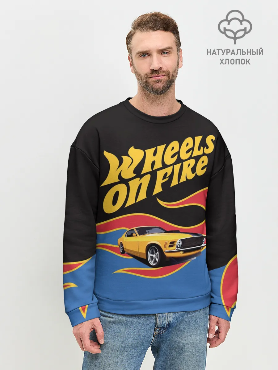 Мужской свитшот базовый / Hot Wheels. Хот Вилс