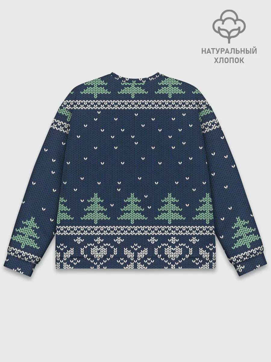 Мужской свитшот базовый / Зимняя ночь