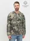 Мужской свитшот базовый / Эмодзи камуфляж