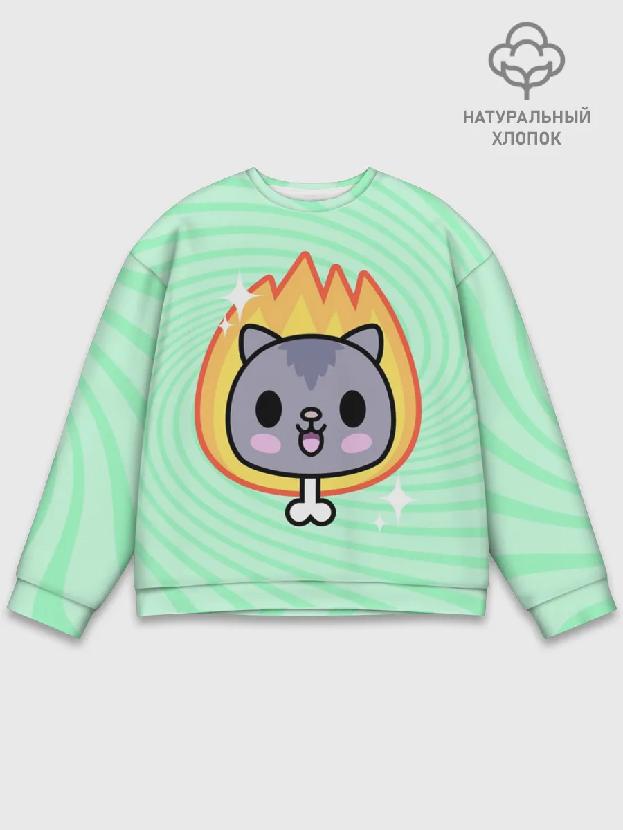 Мужской свитшот базовый / Toca Boca Cat