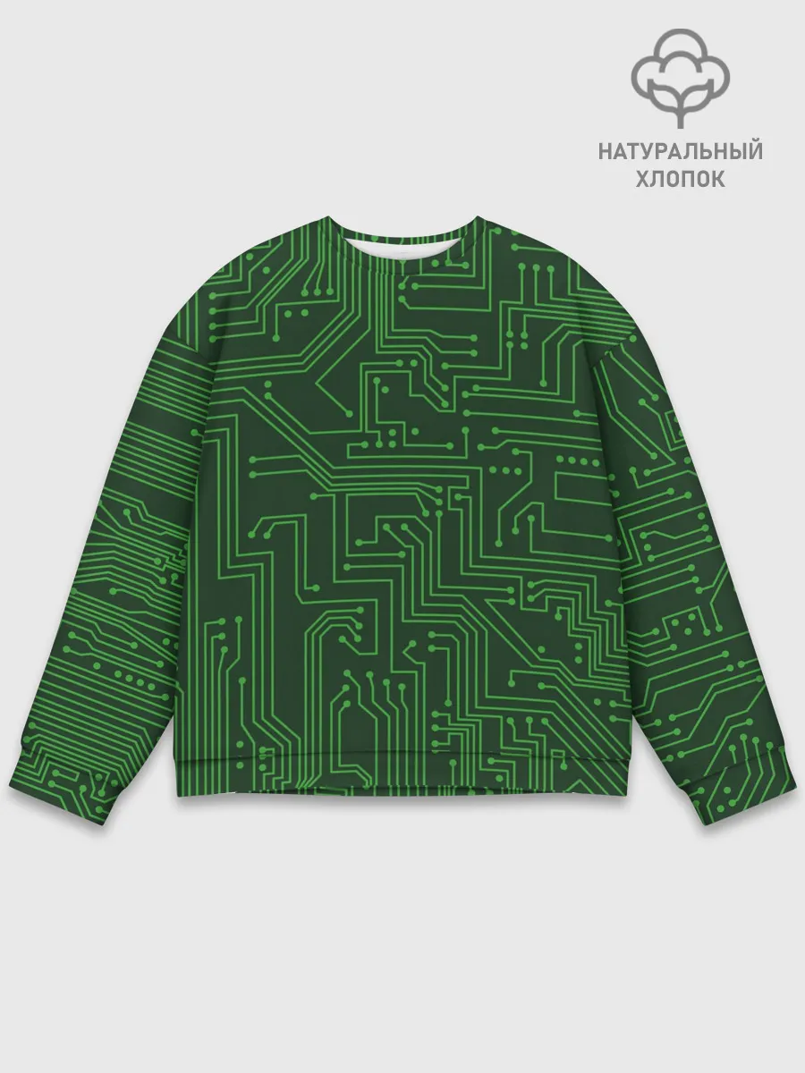 Мужской свитшот базовый / Печатная плата