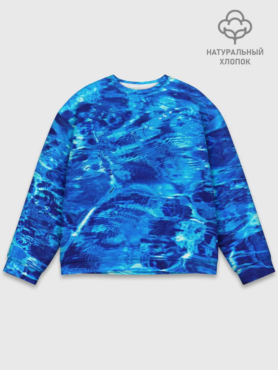 Мужской свитшот базовый / Голубая Вода