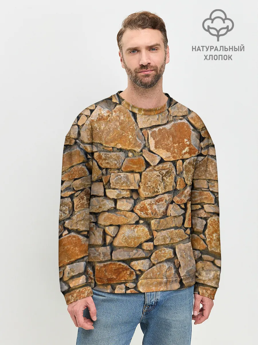 Мужской свитшот базовый / Каменная стена