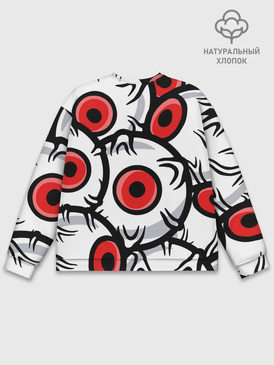 Мужской свитшот базовый / ГЛАЗА ЗЛОДЕЯ | RED EYES
