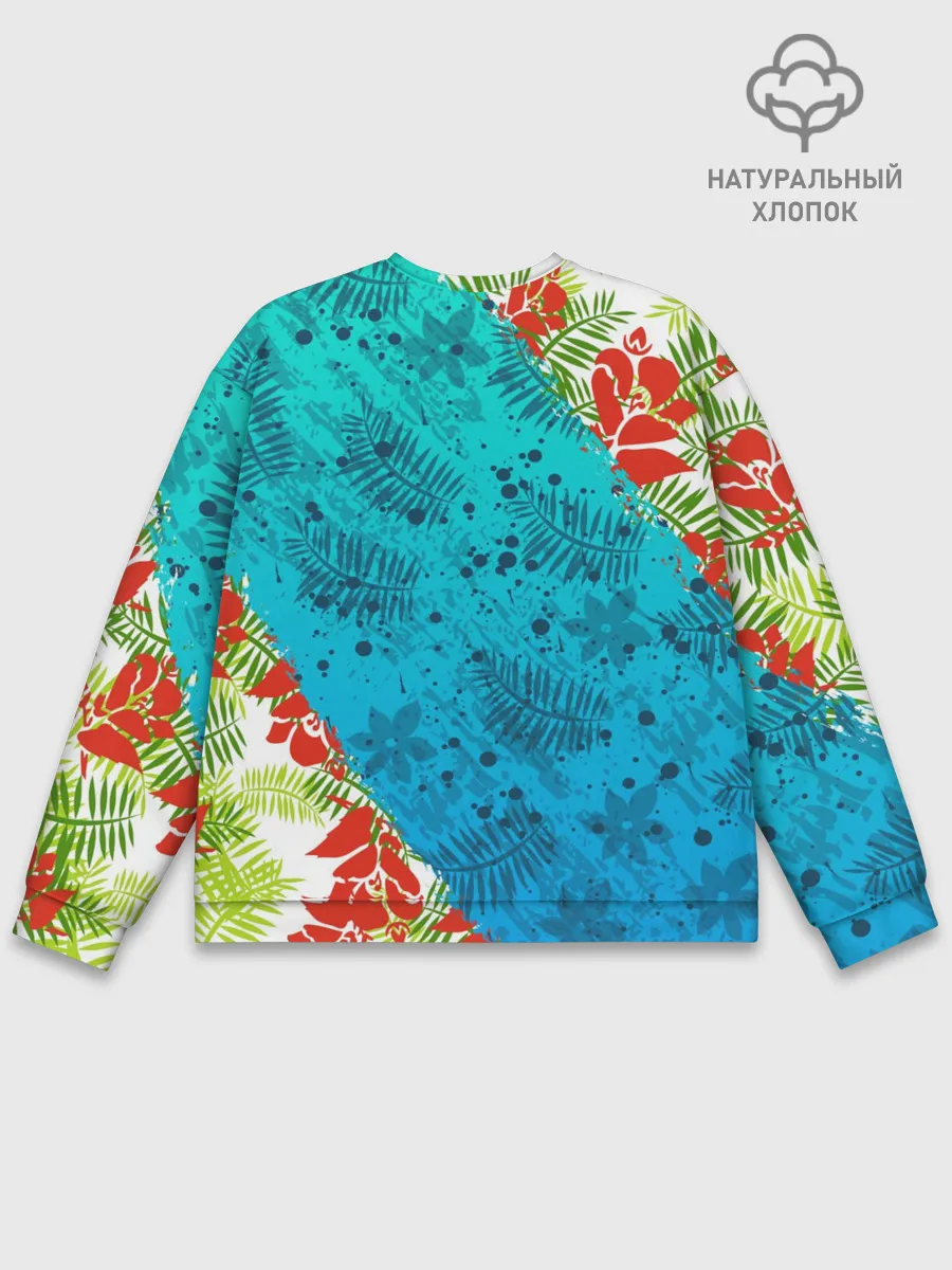 Мужской свитшот базовый / ЛЕТНИЕ КРАСКИ | ТРОПИКИ / SUMMER / МОРЕ