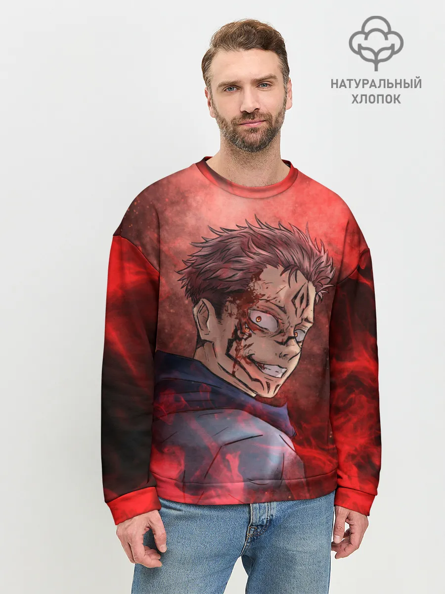 Мужской свитшот базовый / Itadori Yuji | Магическая битва