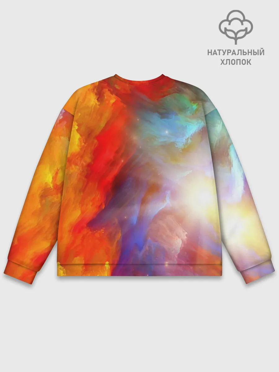 Мужской свитшот базовый / Сине-желтое небо