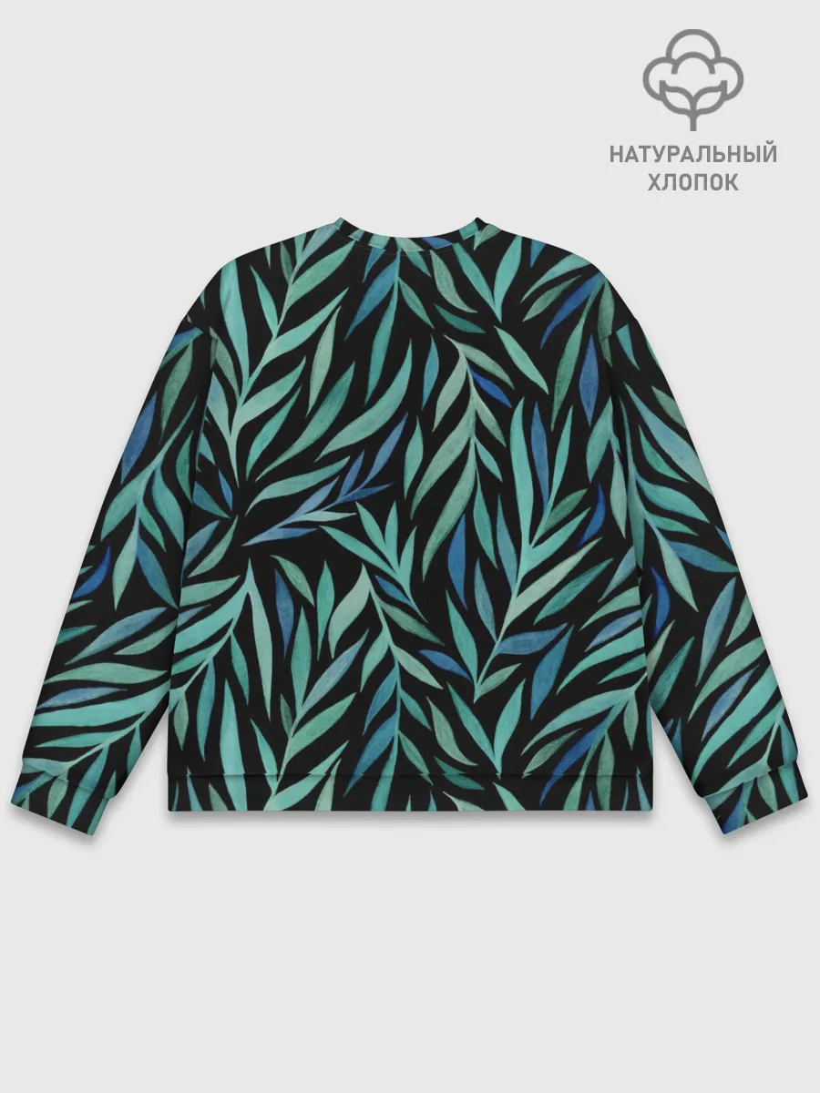 Мужской свитшот базовый / Растительный орнамент