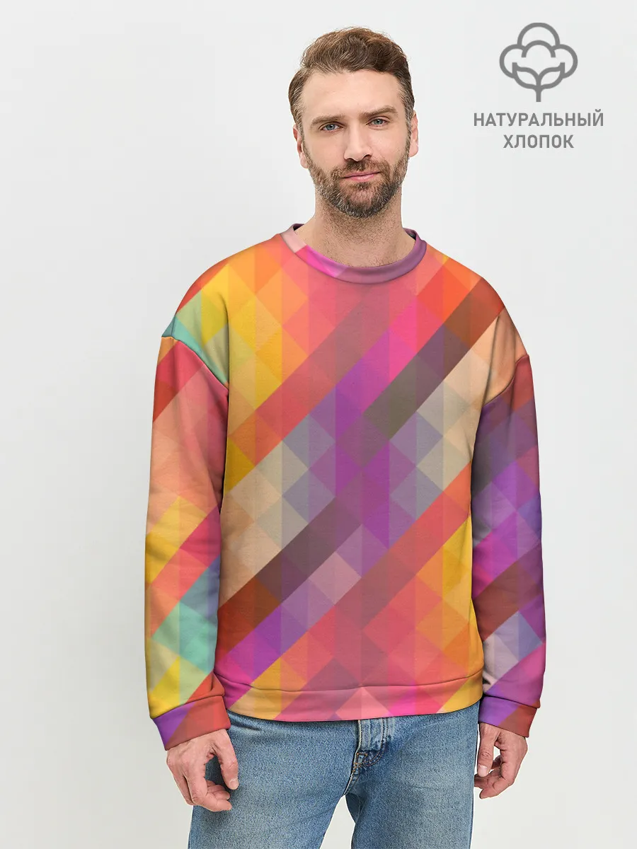 Мужской свитшот базовый / vivid gradient