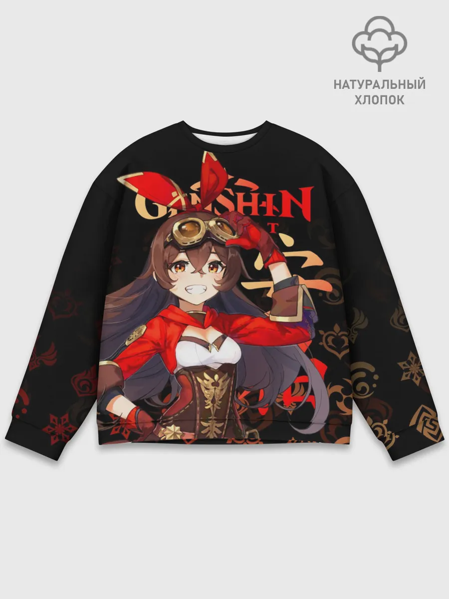 Мужской свитшот базовый / Эмбер / Genshin Impact