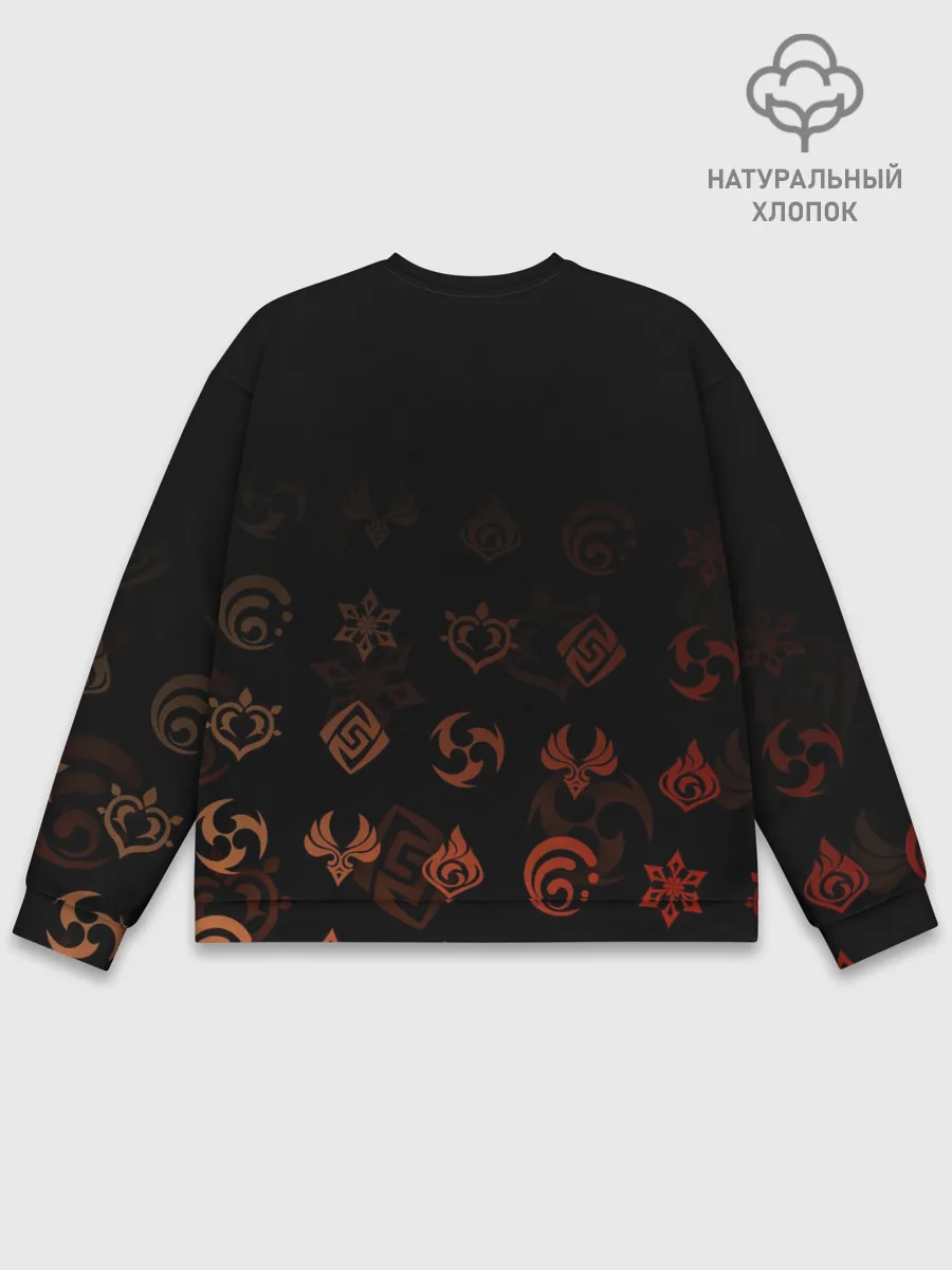 Мужской свитшот базовый / Эмбер / Genshin Impact