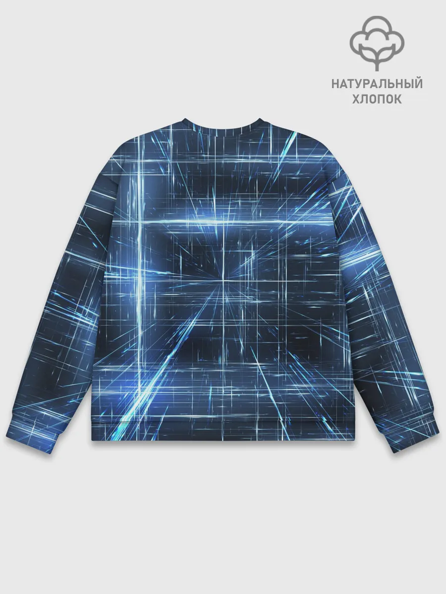 Мужской свитшот базовый / Линии неона