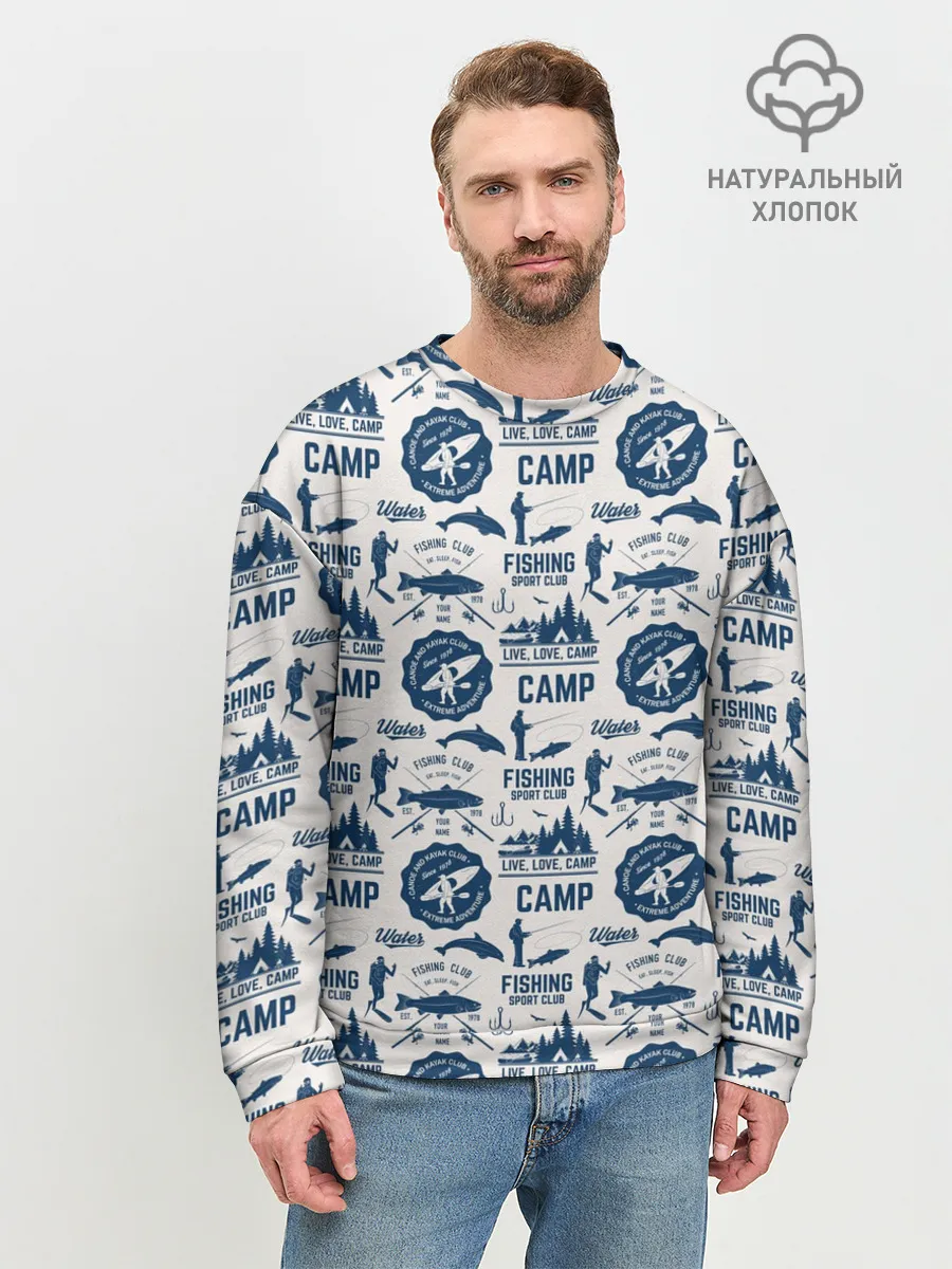 Мужской свитшот базовый / Fishing Club