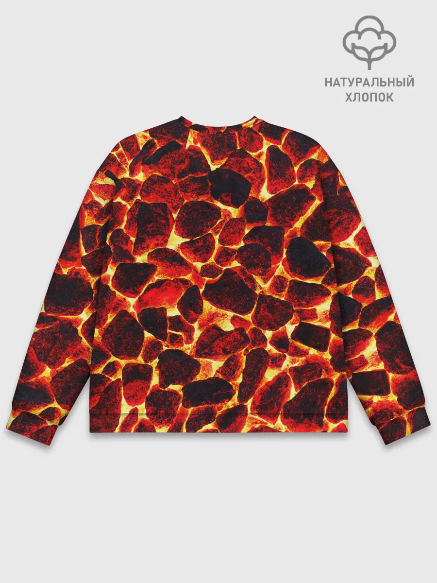 Мужской свитшот базовый / КАМНИ В МАГМЕ | ROCKS IN MAGMA