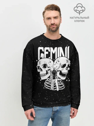 Мужской свитшот базовый / Dark Gemini