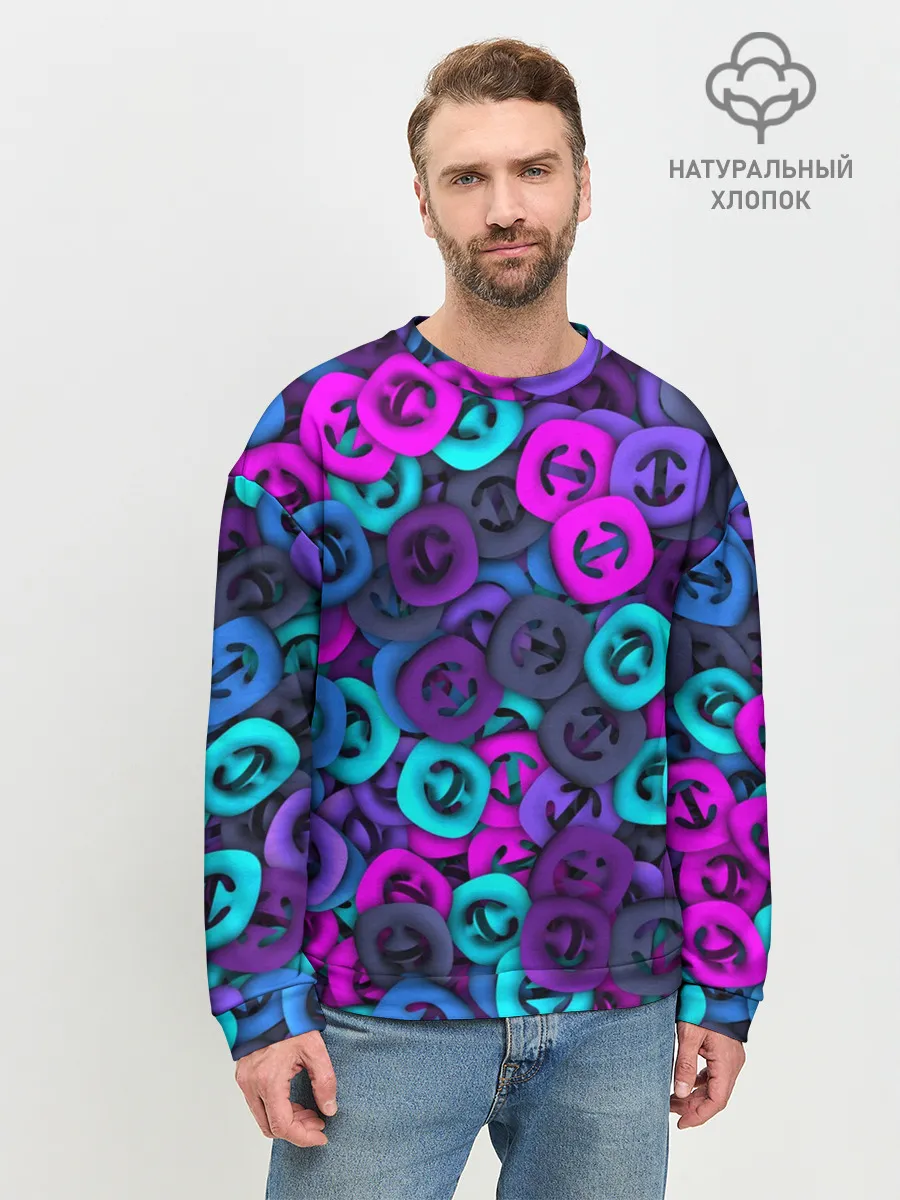 Мужской свитшот базовый / Неоновые снаперсы