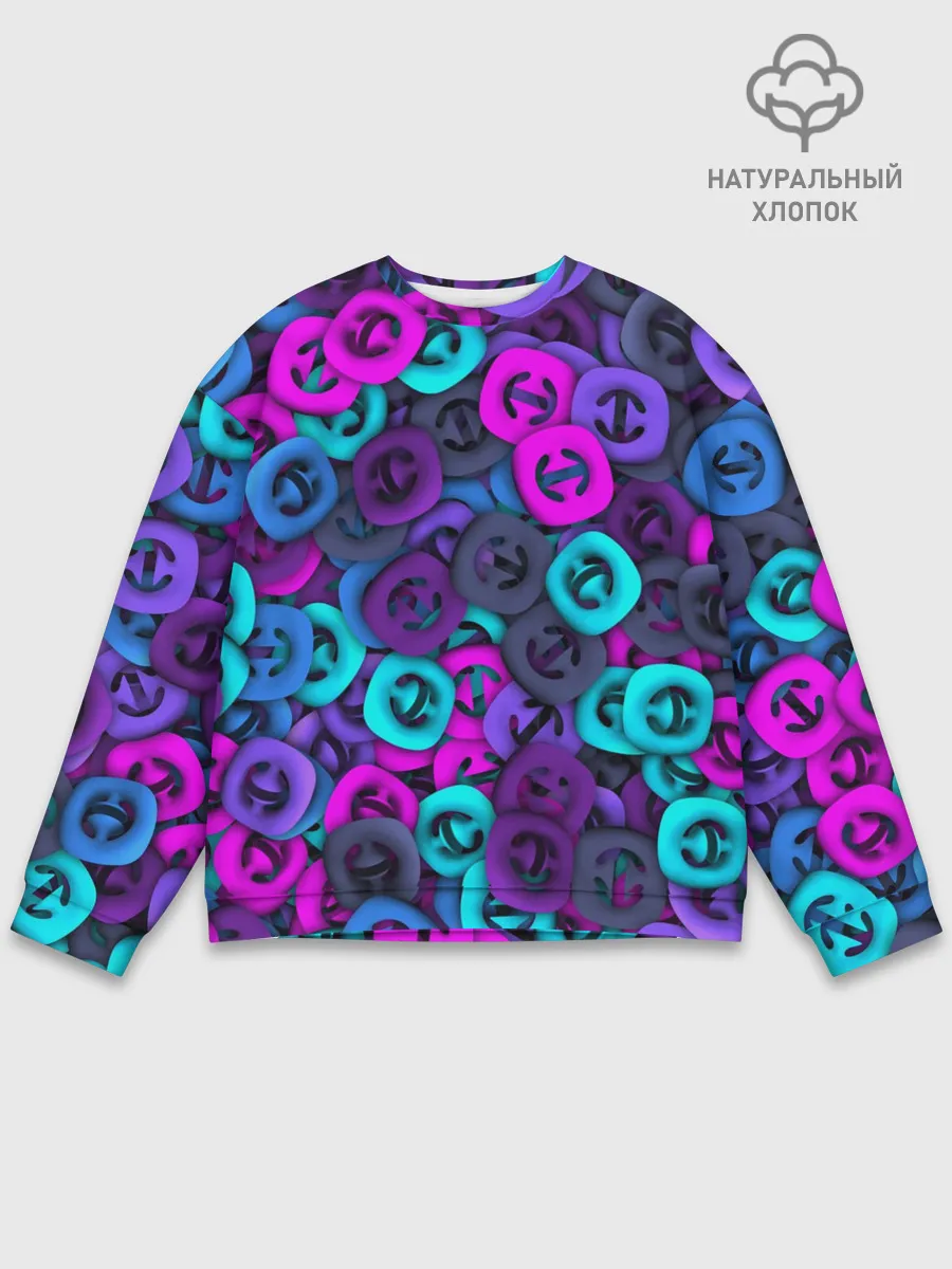 Мужской свитшот базовый / Неоновые снаперсы