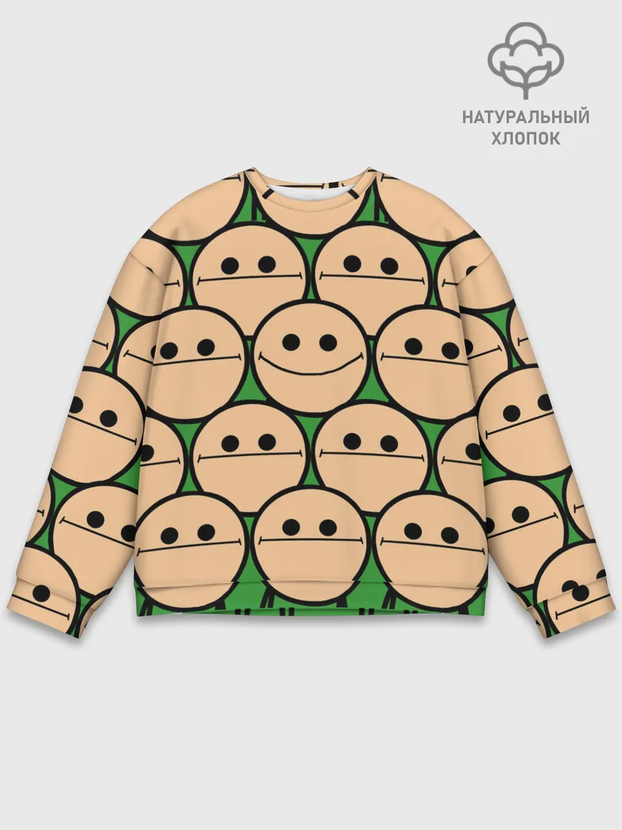 Мужской свитшот базовый / Cyanide & Happiness | Face Sure