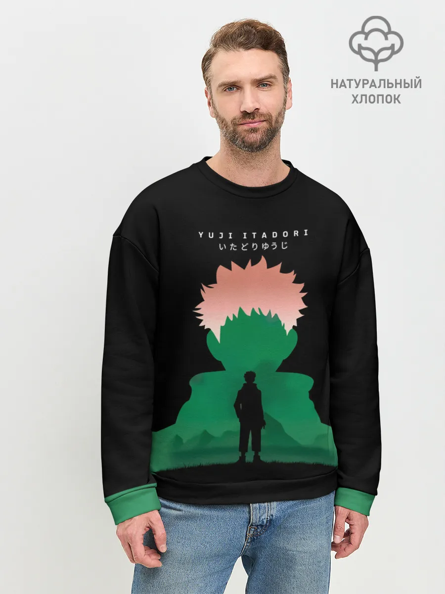 Мужской свитшот базовый / Itadori Yuji Jujutsu Kaisen