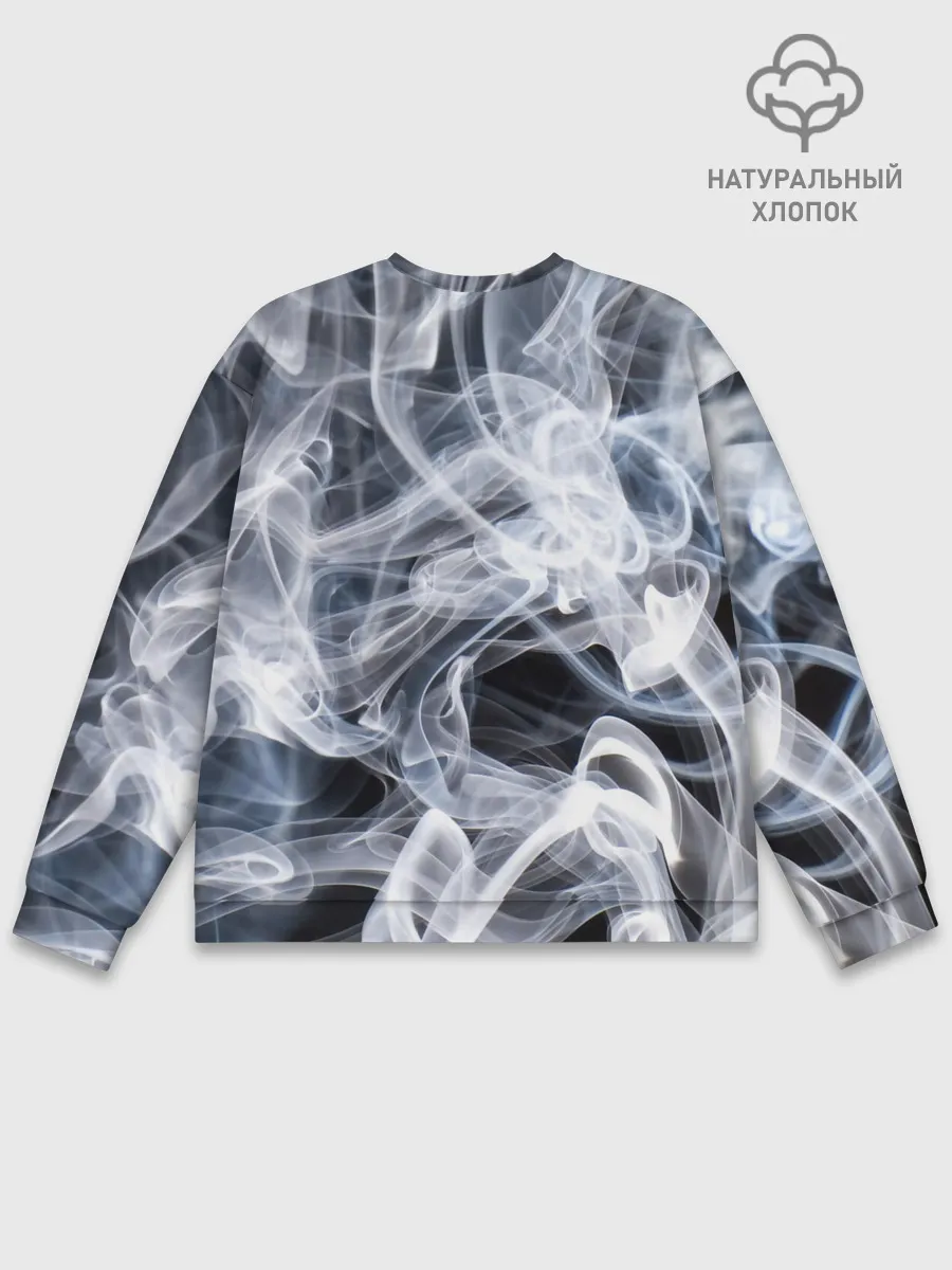 Мужской свитшот базовый / Графика дыма