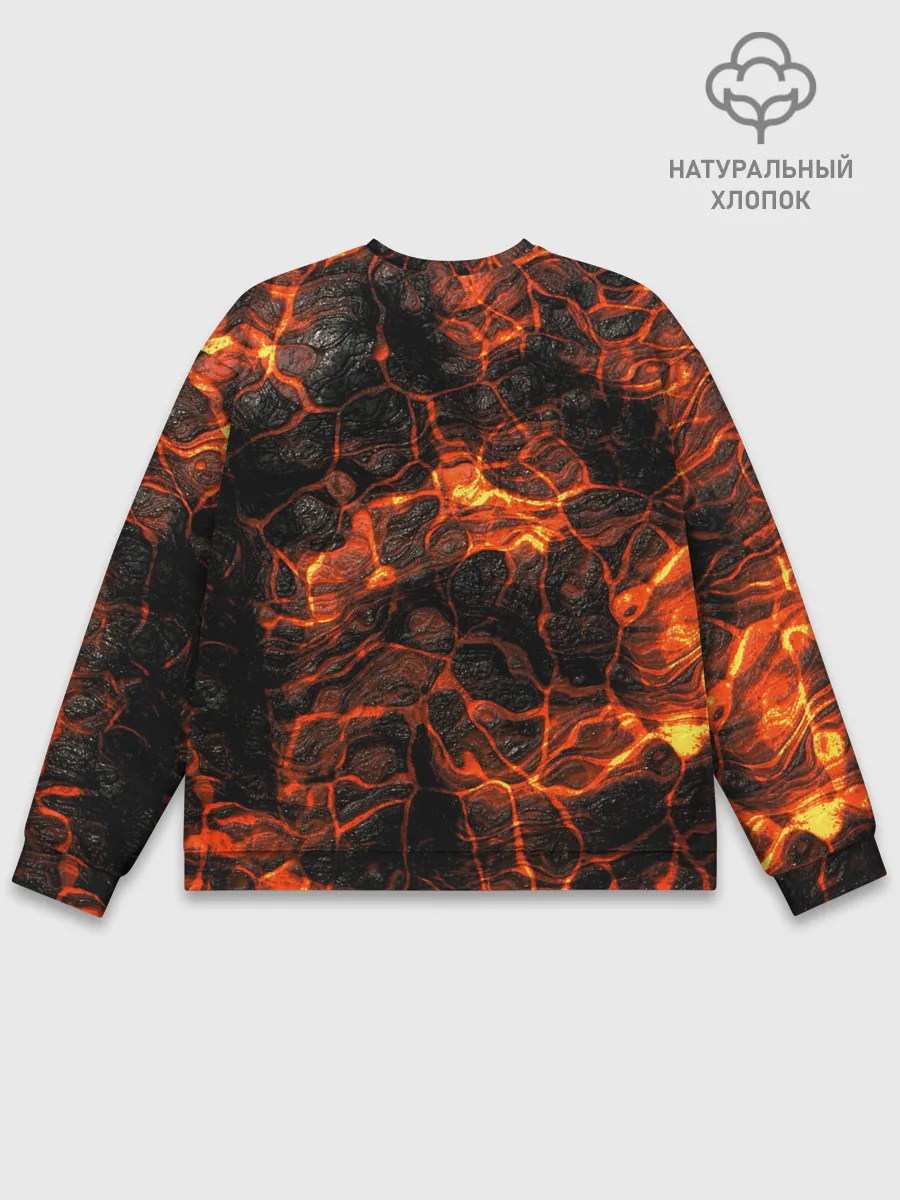 Мужской свитшот базовый / Горящая лава