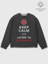 Мужской свитшот базовый / KEEP CALM AND LISTEN TO FOO FIGHTERS