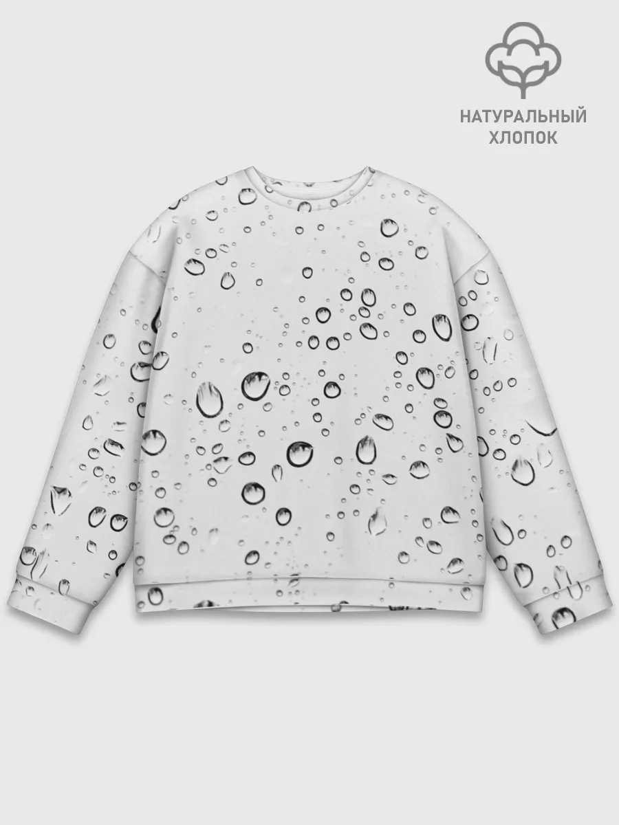 Мужской свитшот базовый / Утренний дождь