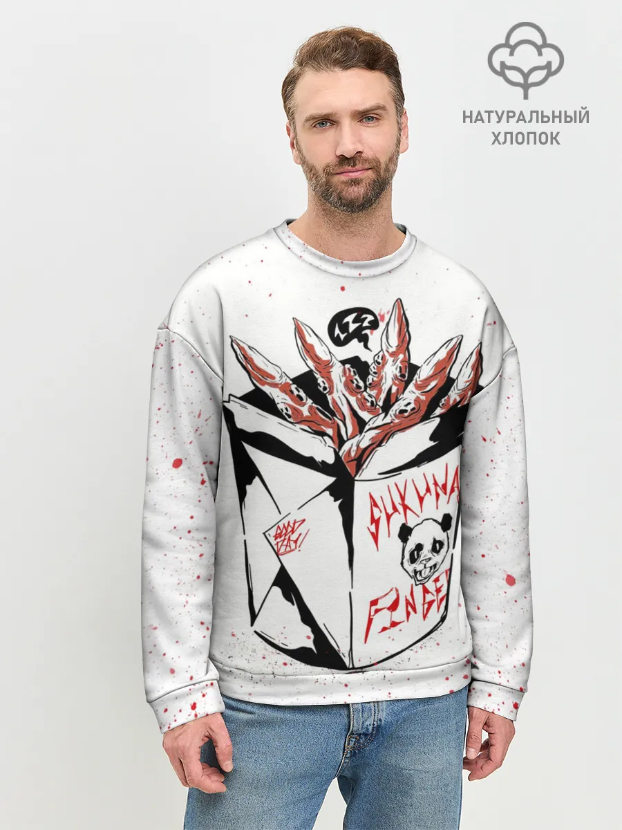 Мужской свитшот базовый / Пальцы Сукуна, Магическая битва