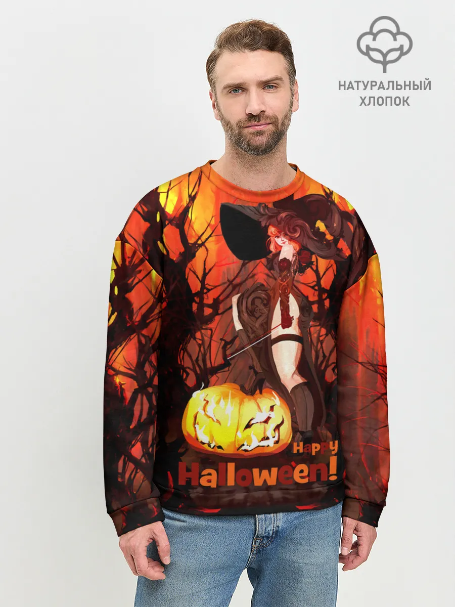 Мужской свитшот базовый / Колдунья со смычком