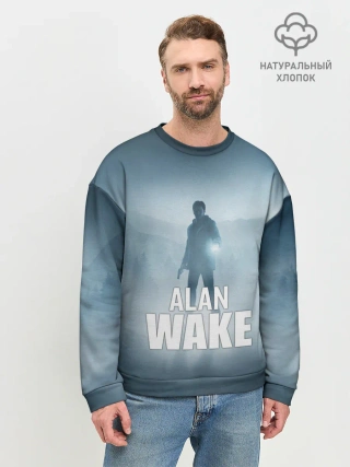 Мужской свитшот базовый / Alan Wake Video Game Art