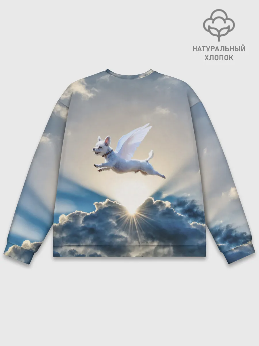 Мужской свитшот базовый / Ангельский пес