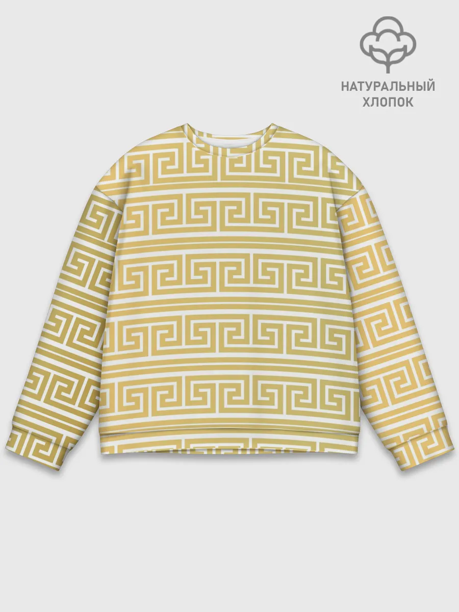 Мужской свитшот базовый / Орнамент древней Греции