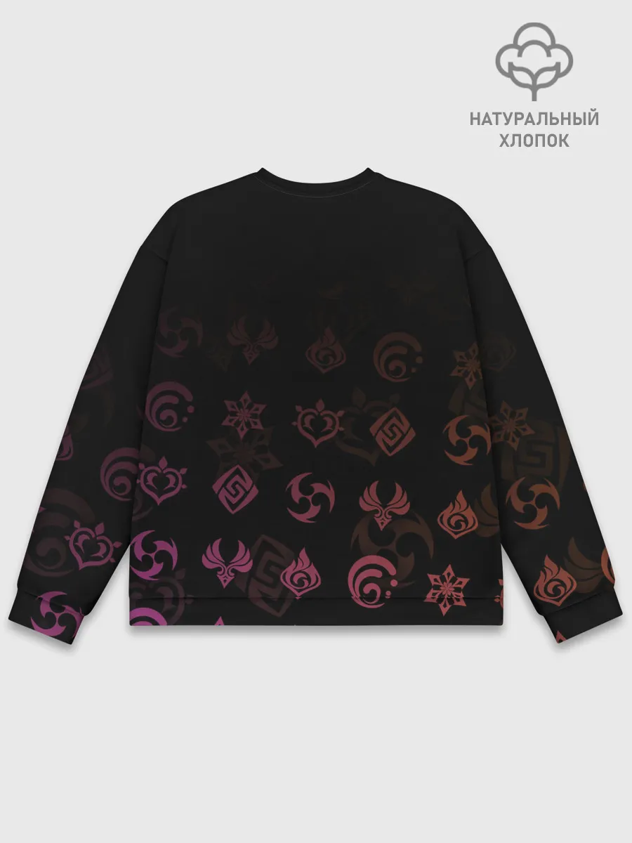 Мужской свитшот базовый / Сара / Genshin Impact