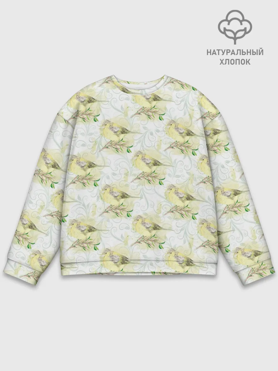 Мужской свитшот базовый / Маленькие птички