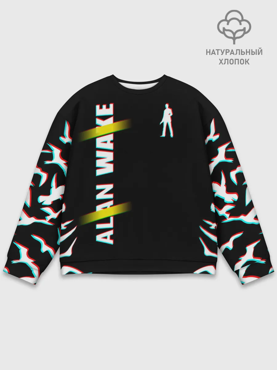 Мужской свитшот базовый / Alan Wake Glitch