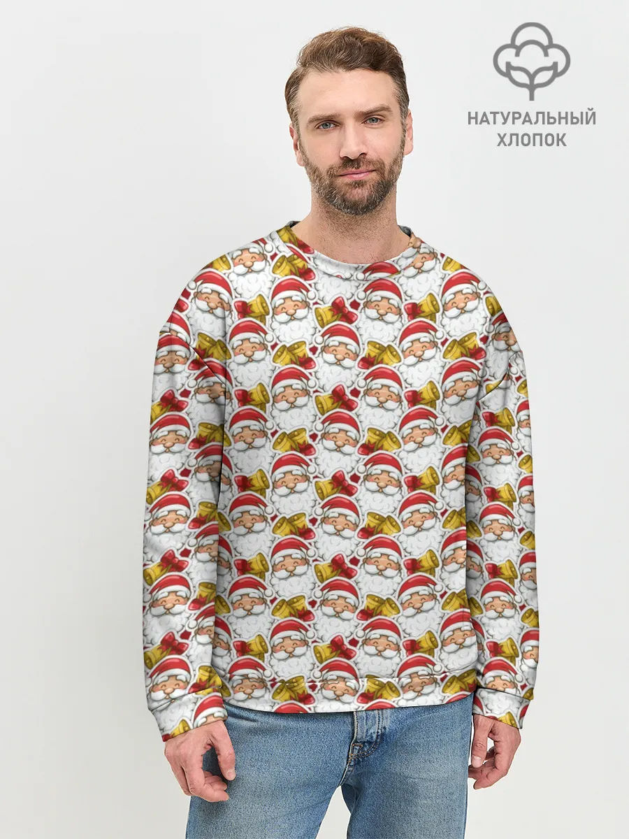 Мужской свитшот базовый / Дед Мороз