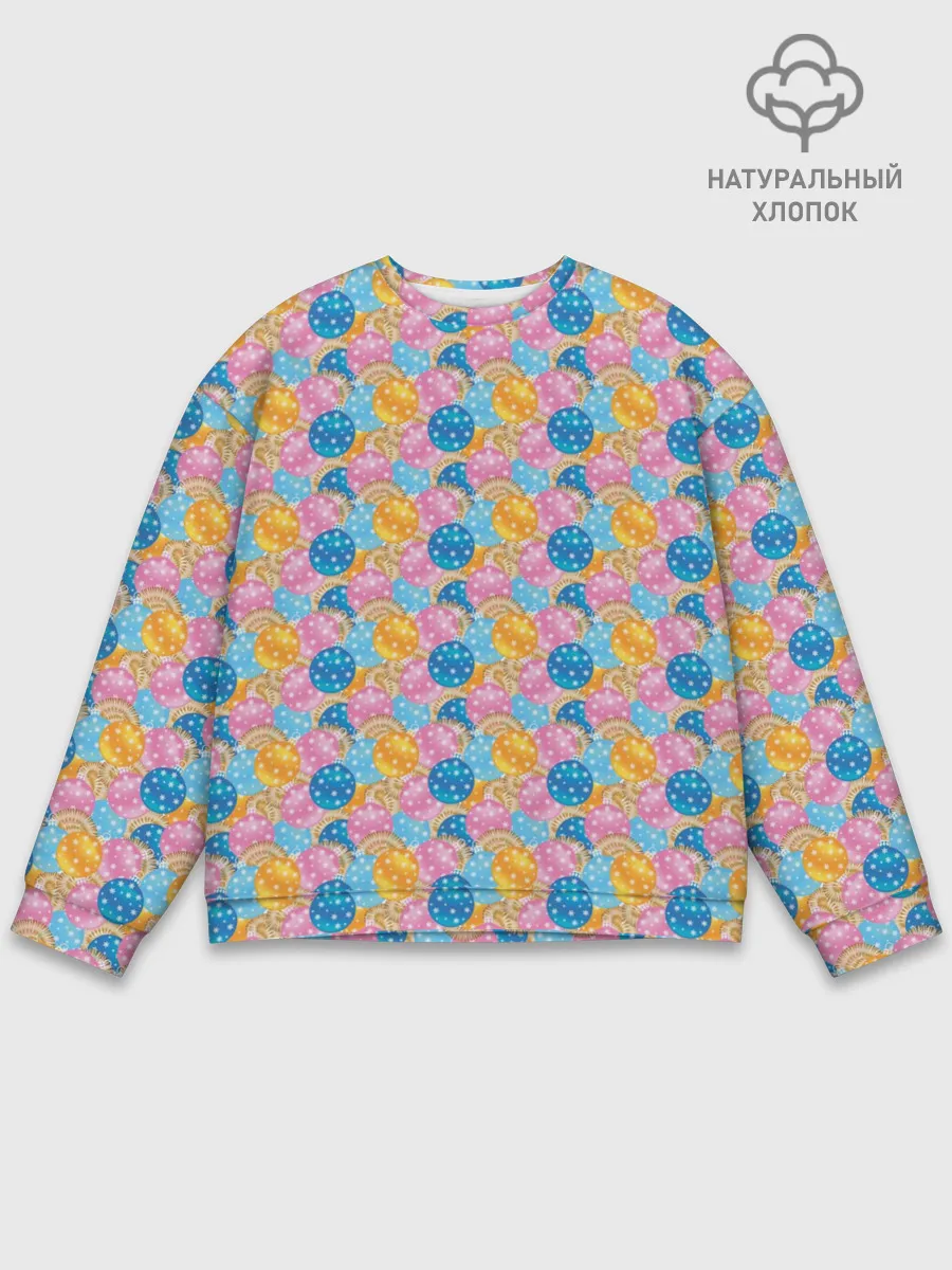 Мужской свитшот базовый / Новогодние Ёлочные Шары