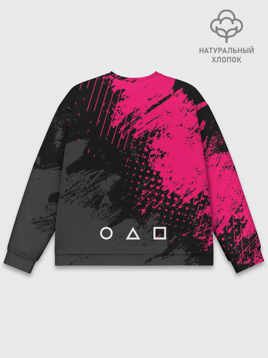 Мужской свитшот базовый / Игра в кальмара | Логотип из интро