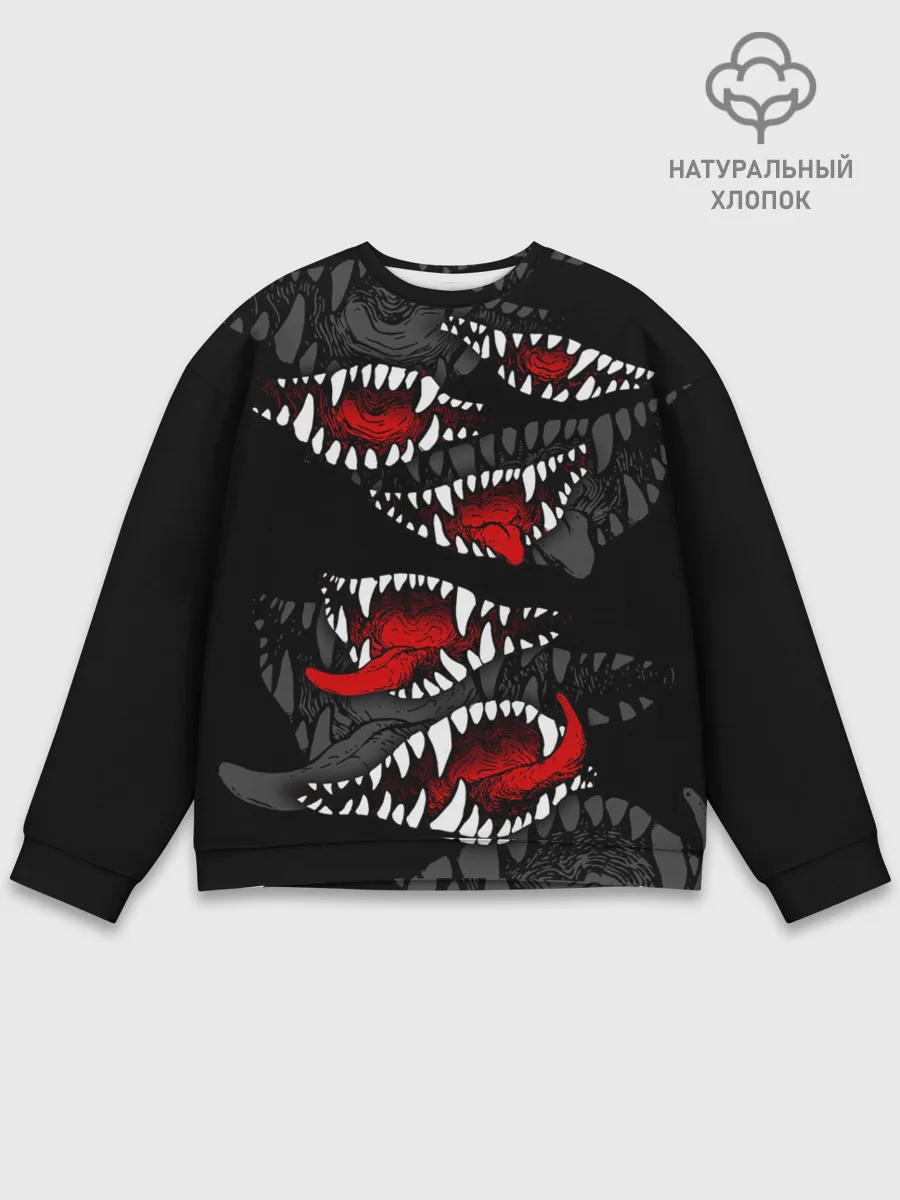 Мужской свитшот базовый / Атака вампиров