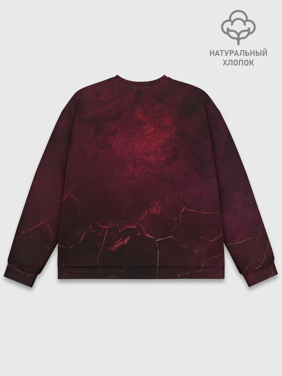 Мужской свитшот базовый / Аста Черный клевер Red style