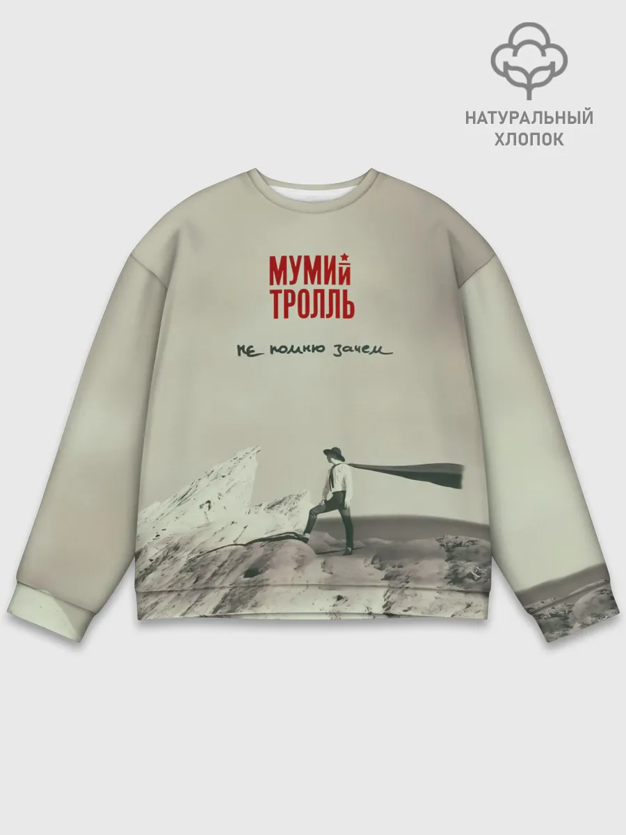 Мужской свитшот базовый / Мумий Тролль Не помню зачем...