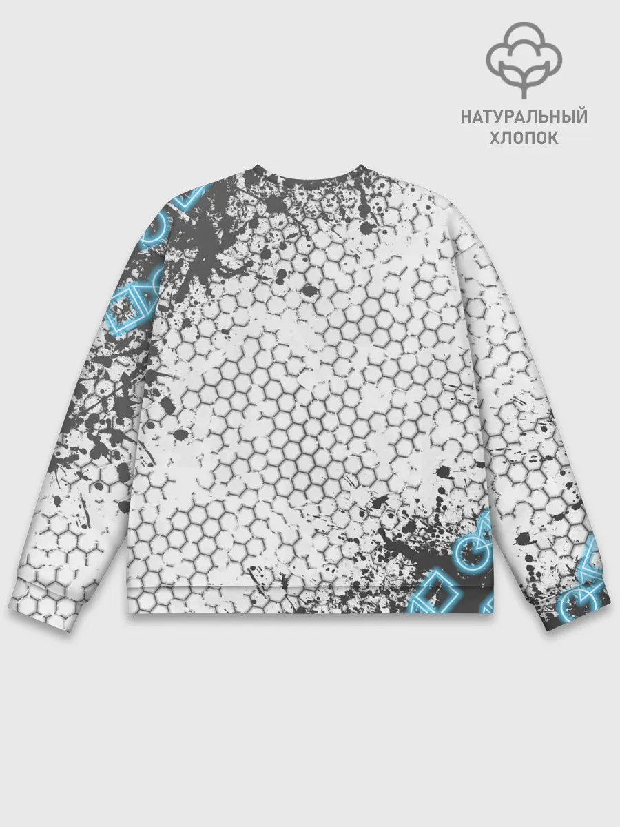 Мужской свитшот базовый / Игра в кальмара Неон