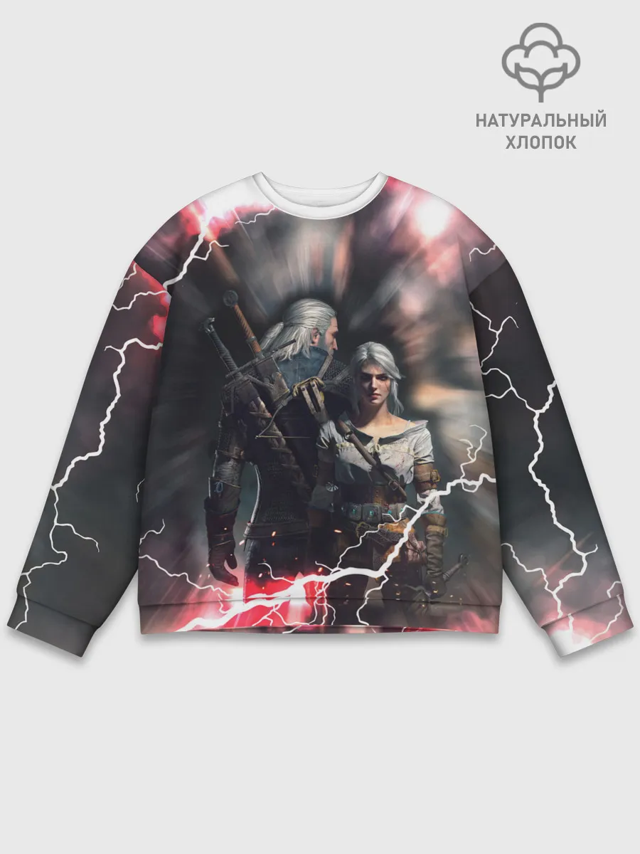Мужской свитшот базовый / Цирилла | Геральт