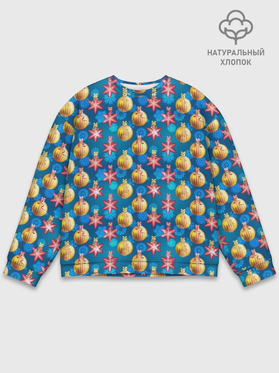 Мужской свитшот базовый / Новогодние Украшения