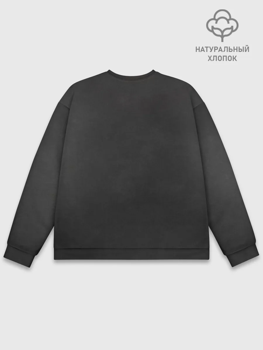 Мужской свитшот базовый / Призрак в огне